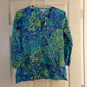 Lilly Pulitzer Peacock Print XS